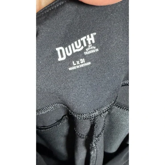 Duluth Trading Co Womens L 31 NoGA Classic Relaxed Fit Pants Straight Black Legs - Picture 9 of 11